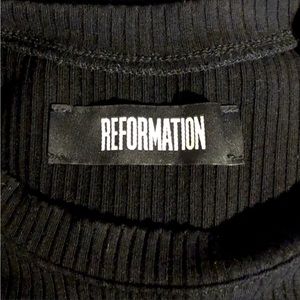 Reformation Zola Long Sleeve Ribbed Dress